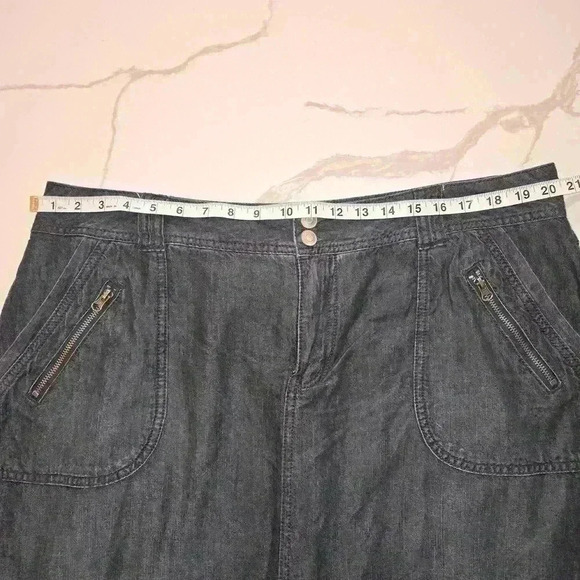 Lane Bryant Womens Plus Denim Skirt Built in Shorts Size 18 Blue - Picture 11 of 11
